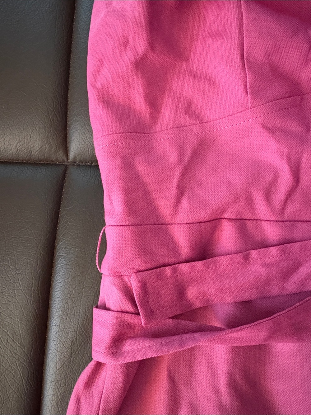 JCrew Pink Sleeveless Belted Dress - Picture 5 of 10